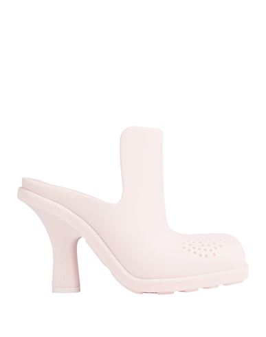 Burberry Woman Mules & Clogs Light Pink Size 8 Rubber In Pink