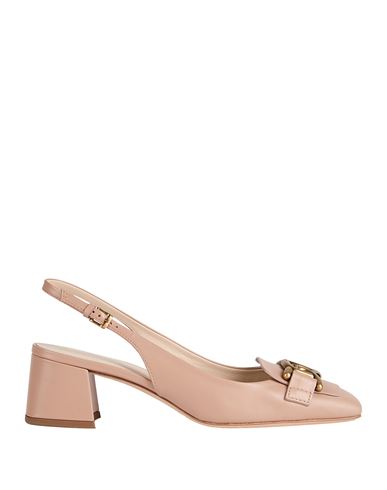 Tod's Woman Pumps Blush Size 7 Leather In Pink