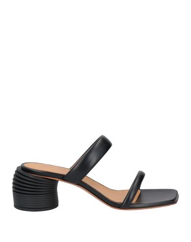 Shop Off-white Woman Sandals Black Size 8 Leather