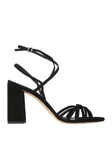 Ncub Woman Sandals Black Size 6 Leather In Black