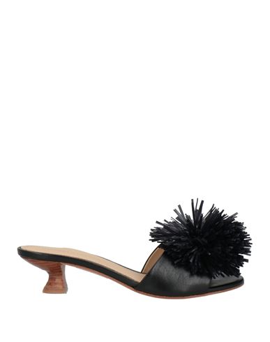 Paloma Barceló Woman Sandals Black Size 8 Leather