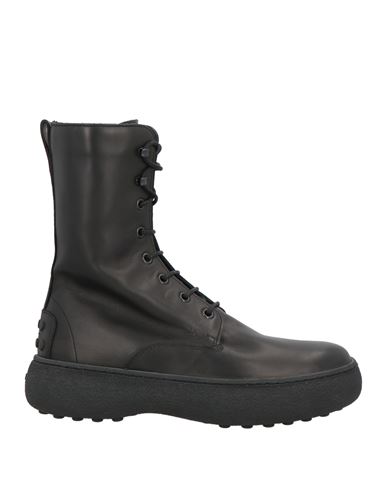 Tod's Woman Ankle Boots Black Size 8 Leather In Black