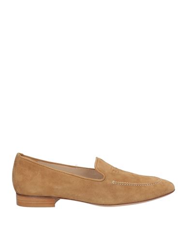 Kiton Woman Loafers Sand Size 11 Leather In Beige