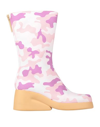 Shop Camper Ssense & Petra Collins Woman Ankle Boots Pink Size 7 Textile Fibers