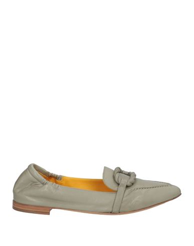 Shop Mara Bini Woman Loafers Sage Green Size 8 Leather