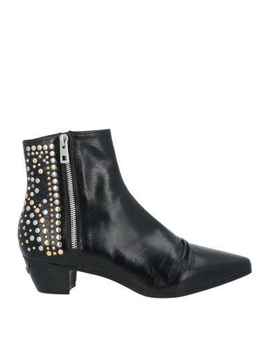 ZADIG & VOLTAIRE ZADIG & VOLTAIRE WOMAN ANKLE BOOTS BLACK SIZE 8 LEATHER 
