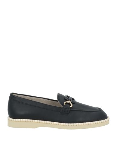Hogan Woman Loafers Black Size 6.5 Leather In Black