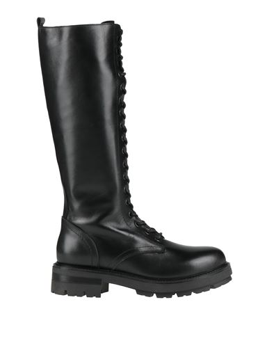 Cuoieria Woman Boot Black Size 8 Leather In Black