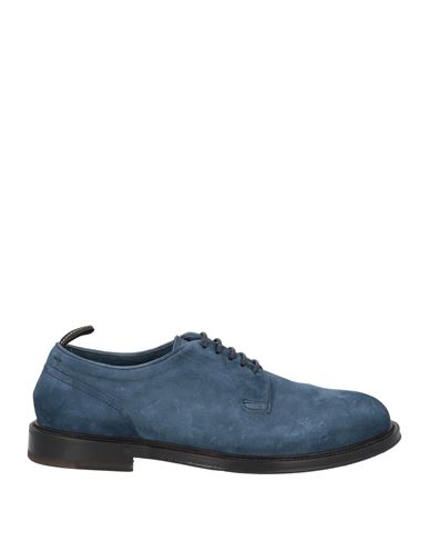 Fabi Man Lace-up Shoes Slate Blue Size 9 Leather