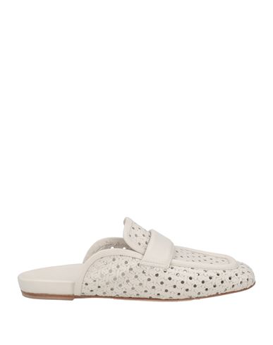 Halmanera Textured Cut-out Leather Mocassins In Grey