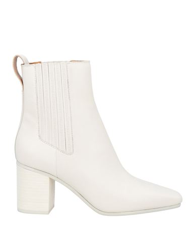 Rag & Bone Astra Leather Square-toe Chelsea Boots In Off White