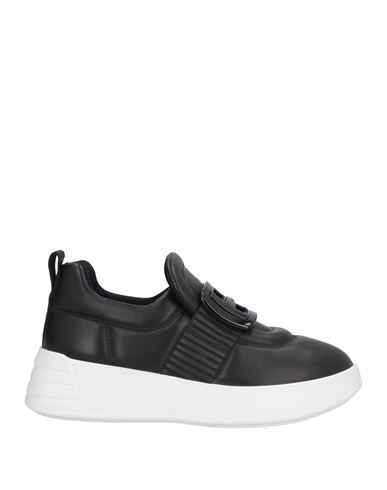 Hogan Black Tech Fabric Sneakers In Black