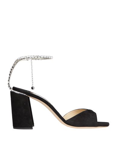 Jimmy Choo Woman Sandals Black Size 8 Leather In Black