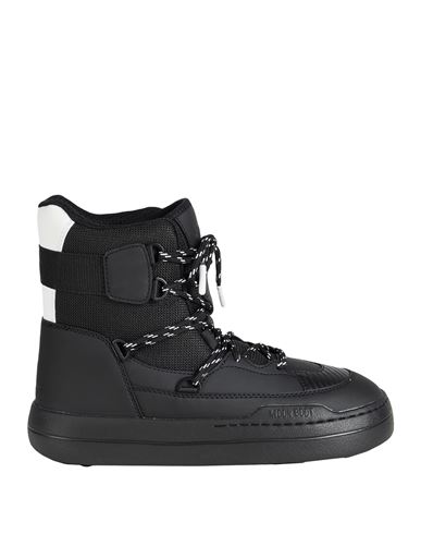 Moon Boot Mb Park Sneaker Boot Woman Ankle Boots Black Size 6 Polyurethane, Polyester In Black