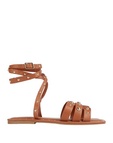 Steve Madden Woman Sandals Tan Size 8 Leather In Brown