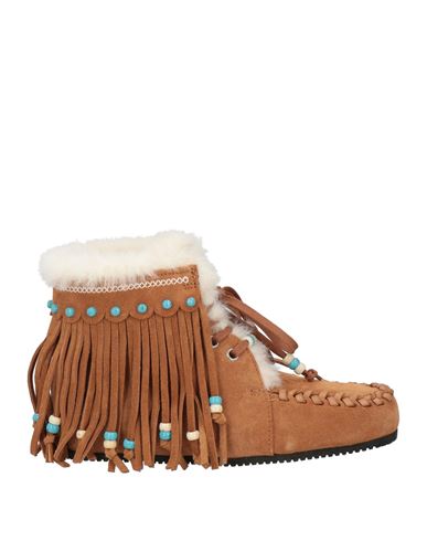 Alanui Icon Low Suede Moonboot In Brown