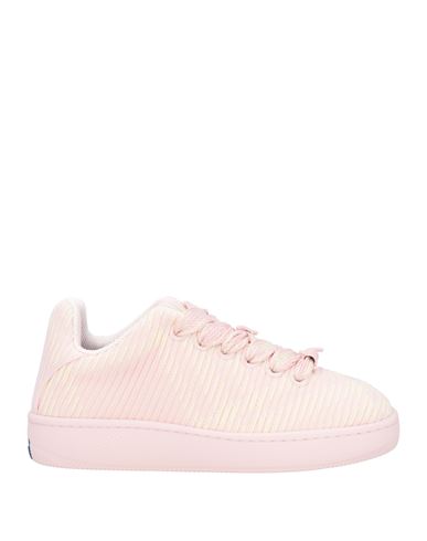 Burberry Check Knit Pattern Box Sneakers In Pink