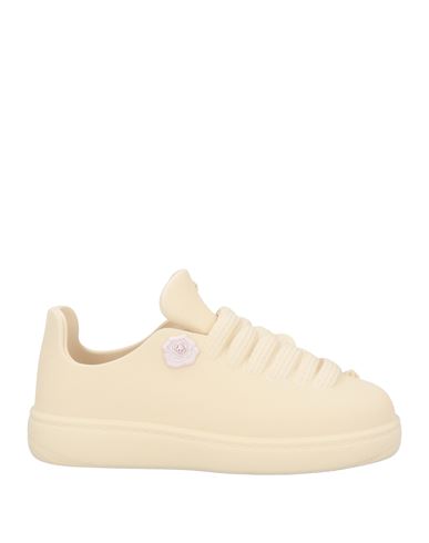 Burberry Woman Sneakers Cream Size 8 Rubber In Pink