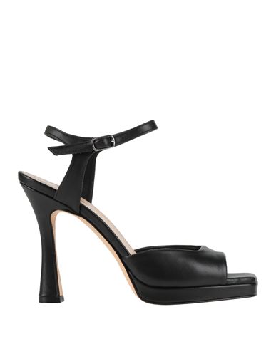 The Seller Woman Sandals Black Size 6 Leather In Black