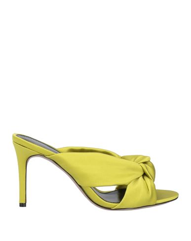 Alexandre Birman Woman Sandals Lime Green Size 8 Textile Fibers In Green