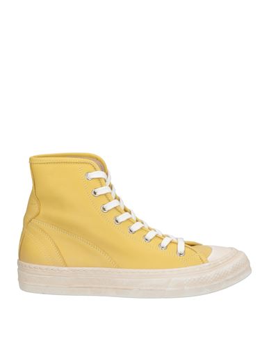 Moma Woman Sneakers Yellow Size 9 Leather In Yellow