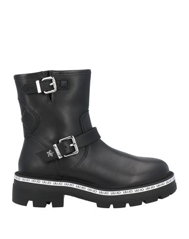 Liu •jo Woman Ankle Boots Black Size 5 Calfskin In Black