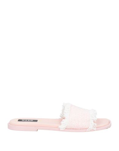 Msgm Woman Sandals Pink Size 5 Textile Fibers In Pink