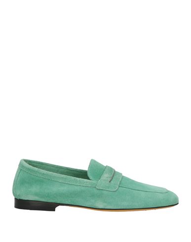 Doucal's Woman Loafers Light Green Size 7 Calfskin In Green