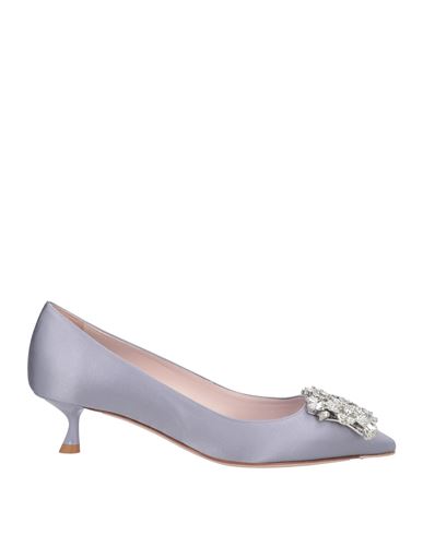Roger Vivier Woman Pumps Lilac Size 7 Textile Fibers In Purple