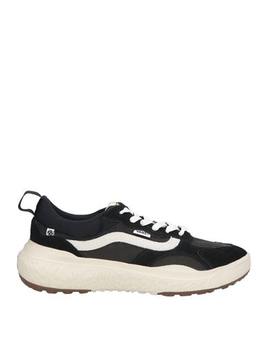 Vans Man Sneakers Black Size 9 Leather, Textile Fibers In Black