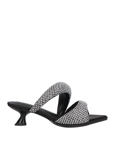 Jw Pei Woman Sandals Black Size 6 Textile Fibers In Black