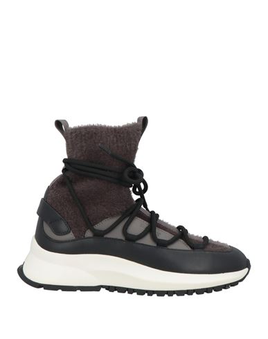 BALLY BALLY WOMAN SNEAKERS BLACK SIZE 4.5 LEATHER, TEXTILE FIBERS