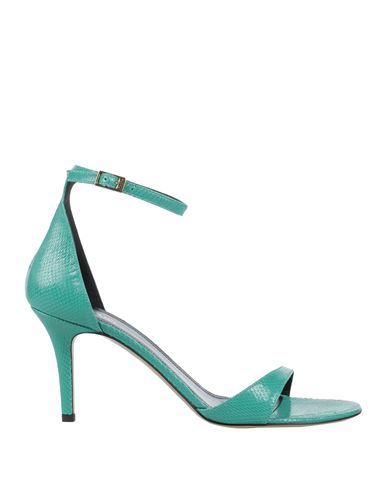 Isabel Marant Round Head High-heeled Sandals In Green