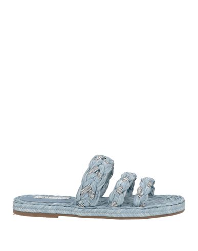 Aquazzura Woman Espadrilles Light Blue Size 8 Natural Raffia