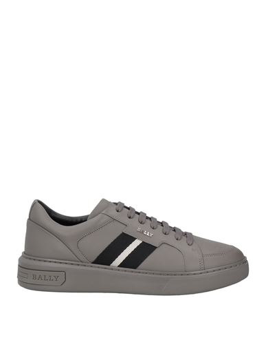 Bally Man Sneakers Grey Size 14 Leather In Grey