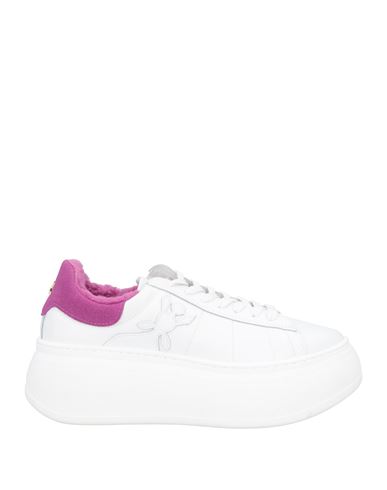 Patrizia Pepe Woman Sneakers White Size 6 Leather In White