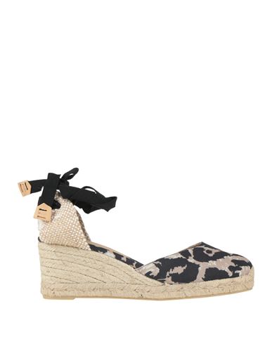 Diane Von Furstenberg X Castañer Woman Espadrilles Sand Size 8 Textile Fibers
