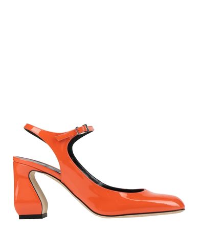 Si Rossi By Sergio Rossi Woman Pumps Orange Size 9.5 Leather