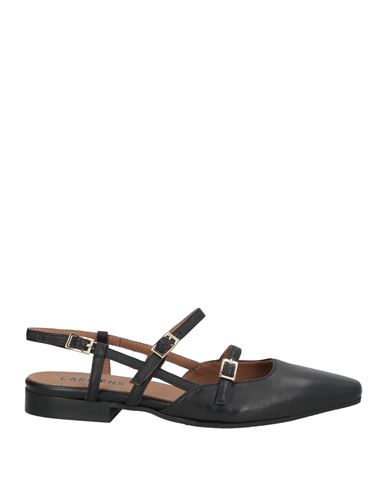 Carmens Woman Ballet Flats Black Size 7 Leather In Black