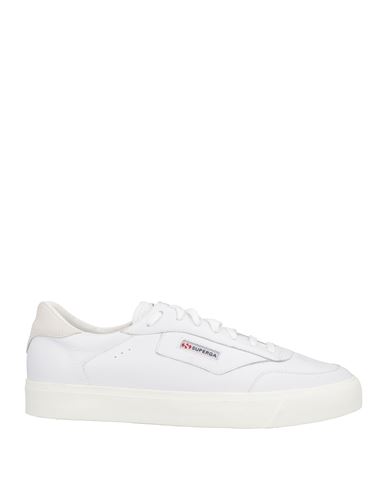Superga Man Sneakers White Size 12 Leather In Multi