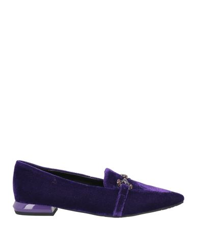 Tosca Blu Woman Loafers Purple Size 8 Textile Fibers In Purple