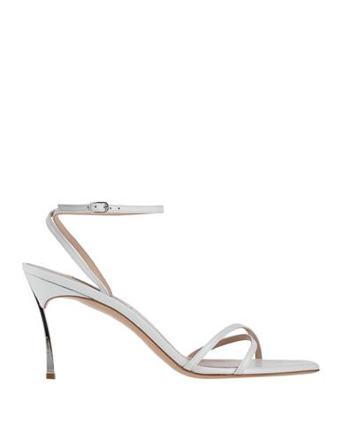 Casadei Woman Sandals White Size 6 Leather In White