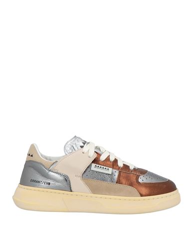 Run Of Woman Sneakers Bronze Size 8 Leather In Multi