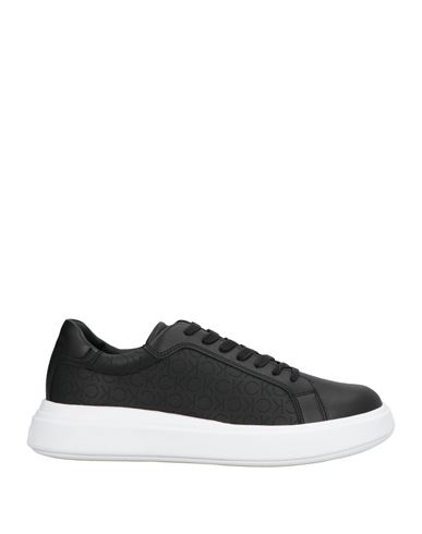 Calvin Klein Man Sneakers Black Size 9 Leather