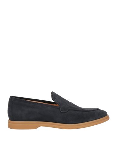 Eleventy Man Loafers Midnight Blue Size 7 Leather In Black