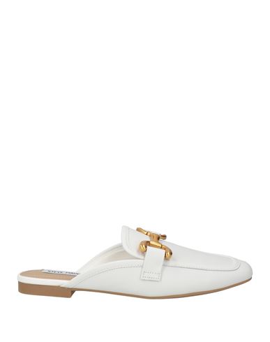 Steve Madden Woman Mules & Clogs White Size 8 Leather In White