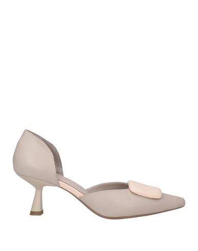 Epoche' Xi Woman Pumps Grey Size 6 Leather In Grey