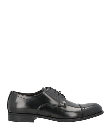 Exton Man Lace-up Shoes Black Size 8 Leather