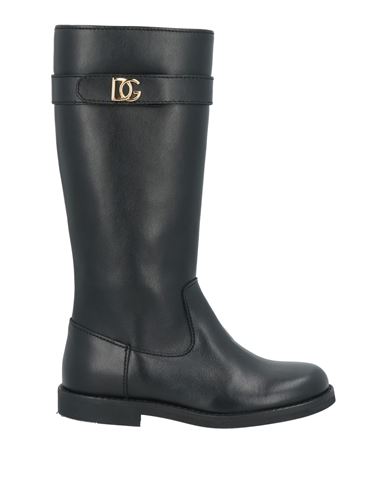 Dolce & Gabbana Toddler Girl Boot Black Size 9.5c Calfskin In Black