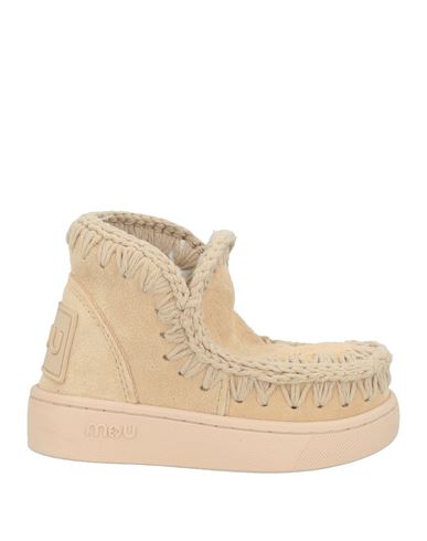 MOU MOU TODDLER GIRL ANKLE BOOTS SAND SIZE 10C LEATHER 